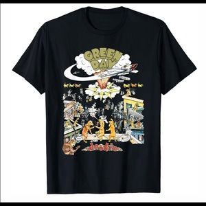 Green Day T-Shirt Size S Black Dookie 1994 Tour Album Cover Graphic Band  Rare.